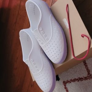 Native plastic slip on shoe
